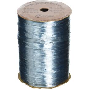 Berwick Offray 1/4 '' Raffia Raftbon ، Blue ، 100 ياردة