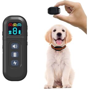 Smallest Dog Training Collar for 5-15 lbs Small Medium Dogs,1900Ft Remote Range Small Dog Shock Collar with Beep (1-3), Vibration(0-9), Safe Shock(0-9) Waterproof e Collar