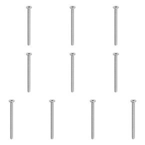 PATIKIL M4 x 25mm Flat Head Socket Cap Screws, 50 Pack 304 Stainless Steel 18-8 Machine Screws Flat Countersunk Bolts Hex Socket Drive Fasteners Grade 6.8