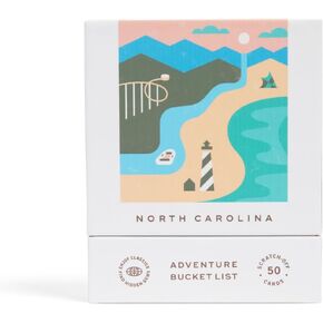 North Carolina Adventure Bucket List: 50 Scratch-Off Cards for Outdoor Activities, Tourist Attractions, and Road Trips - Perfect Travel Gift and Guide for Exploring