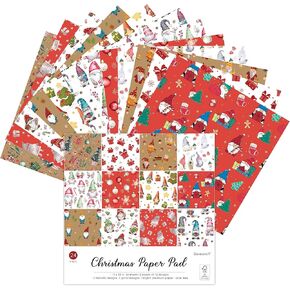 12x12 Gonk Christmas Scrapbook Cardstock Decorative Paper for Card Making Journaling Planner Origami Decopage Decorative Spring Scrapbook Paper