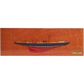 MERCHGEARS Handicrafts Endeavour Half Hull Wooden Model Sailing Yachts, Home Decor, 60 Cm