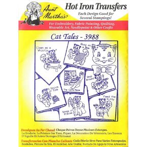 Cat Tales Aunt Martha's Hot Iron Transfer