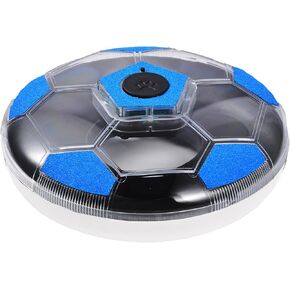 Interactive Dog Chasing and Slow Feeder Toy, Music and Lights, Blue and White (Black & Blue)