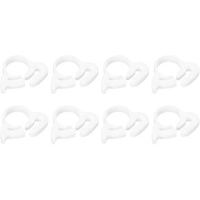 uxcell Double Gripping Nylon Hose Clamps, 20pcs 3.8-4.3mm Adjustable Double Snap Grip Plastic Hose Clamp for Fuel Line Hoses Plumbing