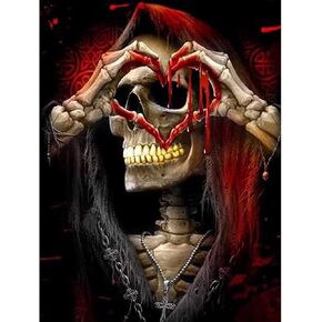 FORLAND Halloween Diamond Painting Kits for Adults Beginners - 5D DIY Grim Reaper Full Drill Diamond Kits Painting Crafts for Home Wall Decor, Diamond Art Kits,12x16inch