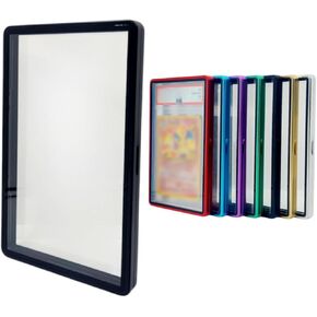 Metal PSA Slab Bumper Case UV Resistant- Safeguard Stackable Magnetic Aluminum Metal Case For Graded Cards (Blue)