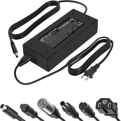 Lemotech 42V 2A UL شاحن سكوتر كهربائي مدرج-استبدال Hiboy و Gotrax و GXL و Jetson و Razor و Universal 7-Connector Power متوافق مع بطارية 36V Li-Ion in Saudi Arabia