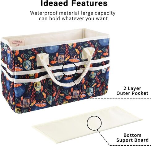 E-WEICHEN Craft Organizer Tote Bag Art Storage Caddy with Multiple Pockets Storage Containers for Art,Craft,and Office Supplies Storage Bilosa in Kuwait