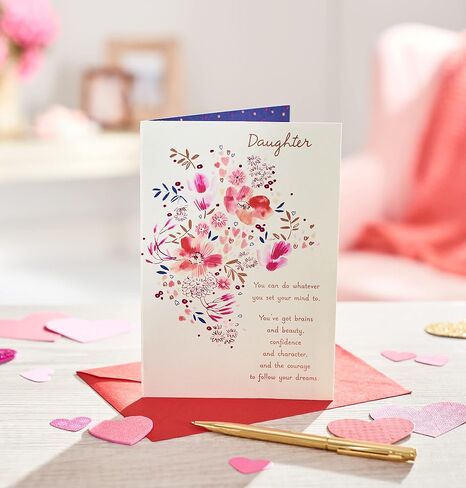 American Greetings Unicorn Valentines Day Card for Daughter with Stickers (Magical Moments) in Saudi Arabia