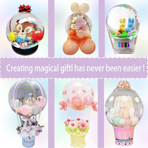 New PC Balloon Stuffing Machine Balloon Bouquet Stuffer Expander for Balloon Rose Bouquet Wedding Christmas Birthday Party Gift Art Balloons Filling Decoration Supply (Balloon stuffing machine) in Kuwait