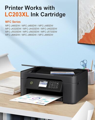 E-Z Ink Pro LC203 خراطيش حبر متوافقة مع Brother LC203XL LC201 XL لاستخدامها مع MFC-J4420DW MFC-J885DW MFC-J880DW MFC-J485DW MFC-J4620DW (Black ، Cyan ، Magenta ، أصفر ، أصفر ، أصفر ، أصفر ، أصفر ، صفراء ، أصفر ، أصفر ، أصفر ، أصفر ، أصفر ، أصفر ، أصفر ، أ in Kuwait