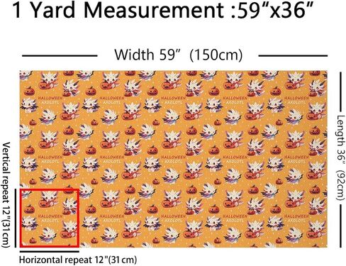 jejeloiu Kids Cute Axolotl Fabric by The Yard 1 Yard Cartoon Pumpkin Salamander Upholstery Fabric for Chairs Sofa Couch Kawaii Ocean Sealife Decorative Fabric Fantasy Bubble DIY Reupholstery Fabric in Saudi Arabia