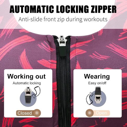 Cordaw Zipper in Front Sports Bra High Impact Strappy Back Support Workout Top in Kuwait