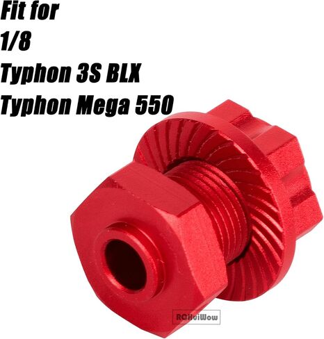 RC 17mm Wheel Hub w/anti-dust Cap Buddrads Part for 1/8 Typhon 3S BLX ، Typhon Mega 550 ، aluminium wheel hub hex w/hex wrench ، green in Kuwait