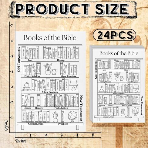Kosiz 24 Pcs Books of The Bible Stickers Emergency Numbers Sticker Christian Bible Reading Tracker Book Shelf for Women Men Journaling Scripture Study(Bright Style) in Saudi Arabia
