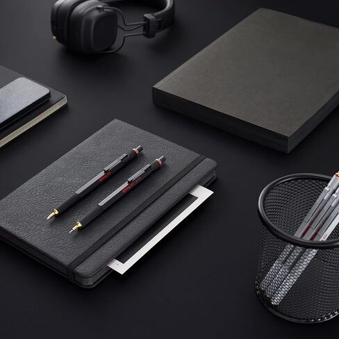 rOtring 800 Retractable Metal Mechanical Pencil, 0.5mm, Black Barrel, Perfect for Drafting, Engineering, Architecture Professionals in Saudi Arabia