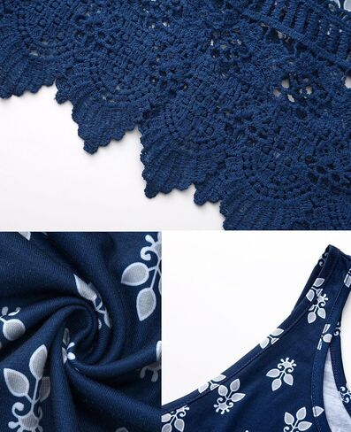 Plus Size Swing Lace Flowy Tank Top for Women in Saudi Arabia