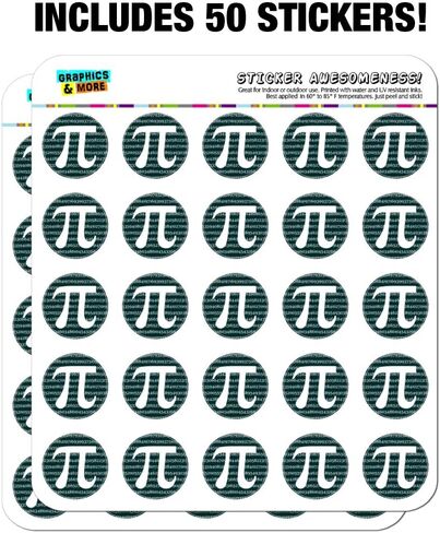 Pi Math Geek Nerd 3.14 Planner Calendar Scrapbooking Crafting Stickers in Saudi Arabia