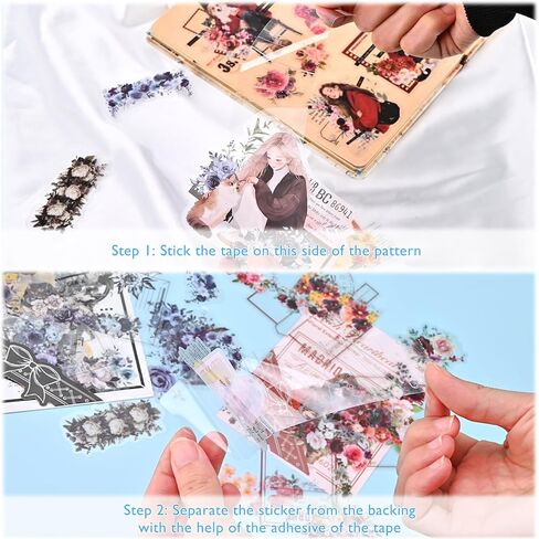 60 Pcs Scrapbook Stickers, Various Styles Stickers Aesthetic, Girl Series Junk Journal Supplies for Journaling Scrapbooking Planners Diary (Multicolor) in Saudi Arabia
