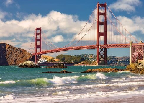 Jigsaw Puzzles for Adults 1000 Pieces San Francisco Thick Sturdy Precise Interlocking Family Game 1000 Piece Puzzle Age 14+ in Saudi Arabia