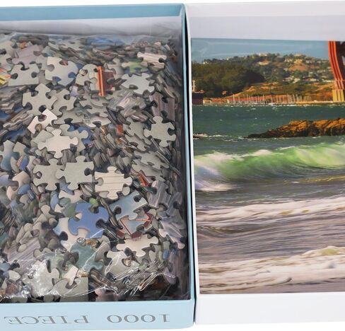 Jigsaw Puzzles for Adults 1000 Pieces San Francisco Thick Sturdy Precise Interlocking Family Game 1000 Piece Puzzle Age 14+ in Saudi Arabia