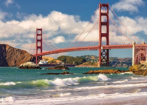 الألغاز بانوراما للبالغين 1000 قطعة سان فرانسيسكو سميكة متينة الدقة العائلية المتشابكة 1000 قطعة لغز العمر 14+ in Kuwait