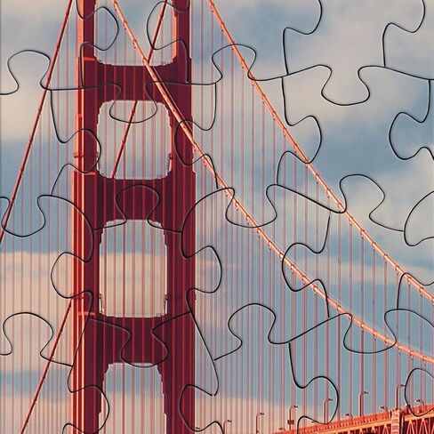 Jigsaw Puzzles for Adults 1000 Pieces San Francisco Thick Sturdy Precise Interlocking Family Game 1000 Piece Puzzle Age 14+ in Saudi Arabia