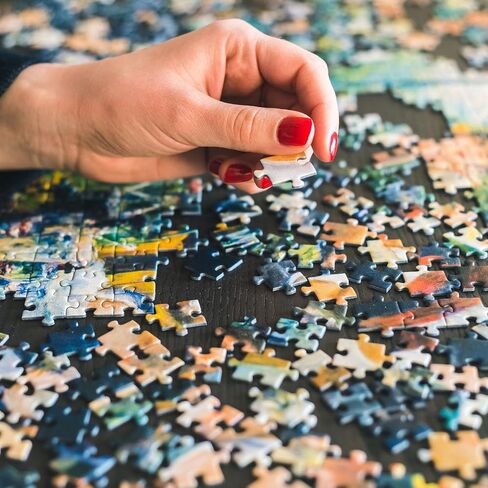 الألغاز بانوراما للبالغين 1000 قطعة سان فرانسيسكو سميكة متينة الدقة العائلية المتشابكة 1000 قطعة لغز العمر 14+ in Kuwait