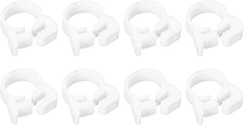 uxcell Double Gripping Nylon Hose Clamps, 20pcs 3.8-4.3mm Adjustable Double Snap Grip Plastic Hose Clamp for Fuel Line Hoses Plumbing in Kuwait