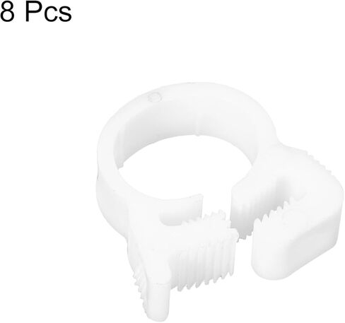 uxcell Double Gripping Nylon Hose Clamps, 20pcs 3.8-4.3mm Adjustable Double Snap Grip Plastic Hose Clamp for Fuel Line Hoses Plumbing in Kuwait