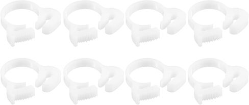 Uxcell مزدوج المشابك خرطوم النايلون ، 20pcs 3.8-4.3mm قابلة للتعديل مزدوج القبضة قبضة مخطوطة لخراطيم خط الوقود السباكة in Kuwait