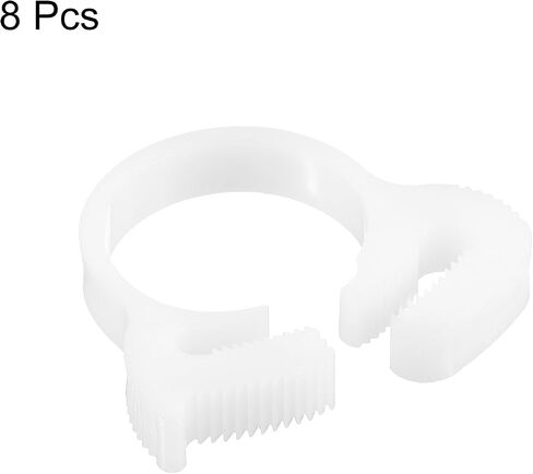 Uxcell مزدوج المشابك خرطوم النايلون ، 20pcs 3.8-4.3mm قابلة للتعديل مزدوج القبضة قبضة مخطوطة لخراطيم خط الوقود السباكة in Kuwait