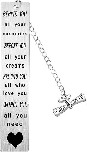 Behind You All Your Memories Graduation Gifts for Him Her Graduation Bookmark Keepsake Inspirational Gifts for Women Men Motivational Graduation Present for College Graduates Gifts in Saudi Arabia