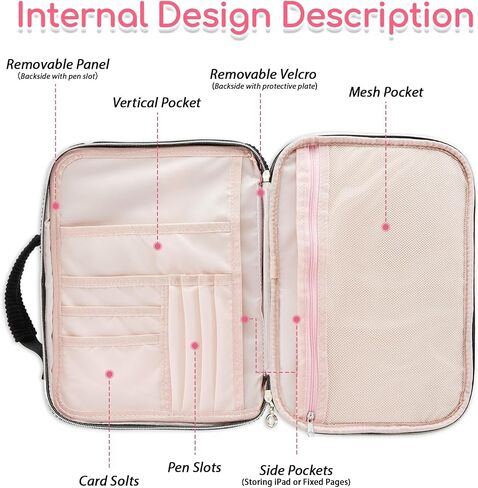 Bible Covers for Women, Initial Personalized Bible Carrying Case, Large Bible Study Bag, Bible Accessories for Girls in Saudi Arabia