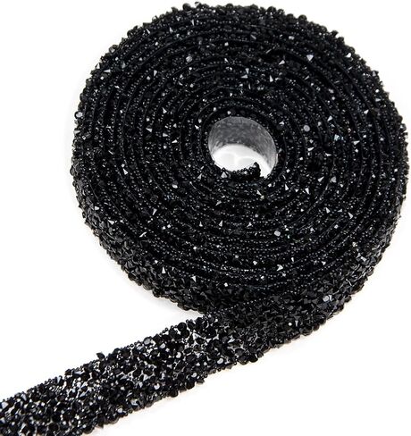 5.5 ياردة شريط راينستون الماس اللاصق ذاتيًا ، شريط راينستون عرضه 0.47 بوصة للحرف اليدوية ، شرائط راينستون لاصقة بلينج لالتفاف للفن الزفاف in Kuwait