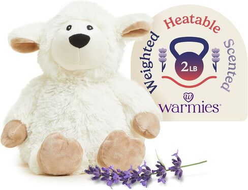 Warmies Microwavable Stuffed Animals, Sheep - Heated Stuffed Animal Plushie for Warmth & Comfort - Cute Soft Plush Toys for Adults & Children (Boys, Girls, Babies & Toddlers) in Kuwait