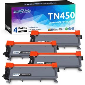INK E-SALE 4 Packs Remanufactured TN760 Toner Cartridge Replacement for Brother TN760 TN730 TN770 for HL-L2325DW HL-L2350DW HL-L2370DW DCP-L2550DW MFC-L2690DW MFC-L2710DW MFC-L2717DW MFC-L2750DW