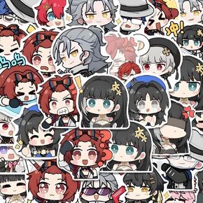 144Pcs Game Wuthering Waves Stickers Waterproof Vinyl for Laptop Hydroflask Water Bottle Skateboard Luggage Decorative Stickers