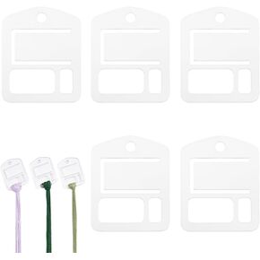 yyangz 30PCS Acrylic Cross Embroidery Yarn Spools Transparent Embroidery Thread Storage Thin Spools Craft Sewing Thread Storage for Sewing Threads Embroidery Hand DIY Sewing