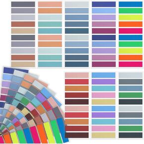 1400 Pcs Book Tabs Pastel Sticky Tabs, 7 Pads Colored Annotation Page Post Notes Markers Tabs Flags Index Sticky Notes Tabs for Notebooks Reading Book 2024 Planner Relocatable Office School Supplies
