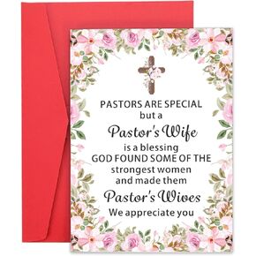Pastor Wife Appreciation Gifts, Pastor Appreciation Cards, Christmas Stocking Stuffers, Gifts for Pastor Appreciation, Thank You Card Gifts for Pastors Wife, Pastor Gifts for Women, Religious Gifts in Kuwait