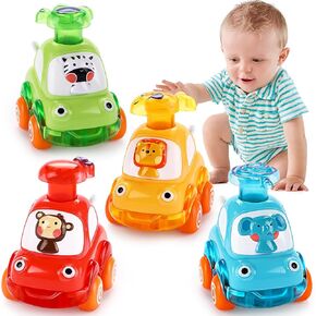 Cars Toys for 1 Year Old Boy Gifts Press and Go Toys Cars for Toddlers 1-3 Baby Toys 12-18 Months Toddler Toys for Ages 0-2 One Year Old Boy Toys 1st Birthday Gifts 2 3 Year Old Boy Girl Birthday Gift