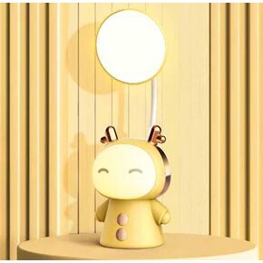 مصباح مكتب الأطفال مع ضوء ليلا لطيف كرتون مصباح 360 ° أوزة أوز بقيادة طي القراءة ضوء غرفة النوم الأطفال بجانب السرير مصباح (أرجواني) in Kuwait