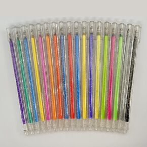 SMOOTHERPRO 18 Colors Glitter Gel Pens for Coloring Journaling Scrapbook