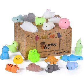ألعاب Nutty Animal Squishies ، 20 ناعم ولطيف Kawaii تململ | جوائز الفصول الدراسية العليا ، حشو pinata والبيض السائبة | هدايا فريدة للأطفال ، المراهقين ، المراهقين ، البالغين | أفضل الأولاد والبنات فكرة 2025