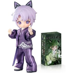 Study Tour Series Blind Box, 1/12 BJD Doll OB11 Size Action Figures, Movable Dolls with Doll Clothes Surprise Gift Toys (Single Box)