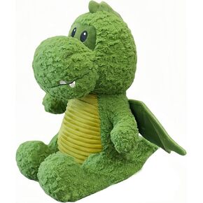 Cute Little Flying Dragon Plush Toy-18.5" Soft Green Fire Dragon Plushie-Safe and Kawaii Dragon Stuffed Animals-Perfect for Adults and Kids