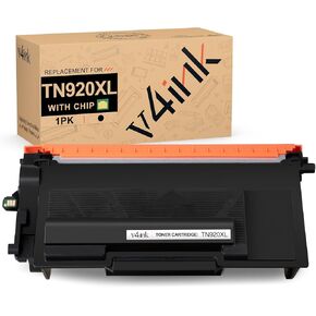 v4ink 2PK Compatible TN920XL Toner Replacement for Brother TN920XL TN920 Toner Cartridge Black Ink for Brother HL-L5210DN HL-L5210DW HL-L6210DW HL-L6217DW HL-L6310DW MFC-L5710DN Printer