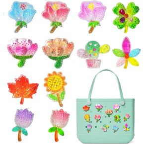 10 Pcs Charms for Bogg Bags Acrylic Nurse Life Bag Accessories suitable for Simply Southern Beach Totes Decoration, Beach Tote Bag Decoration for Women Girls Kids Party Gifts Lage XL Size